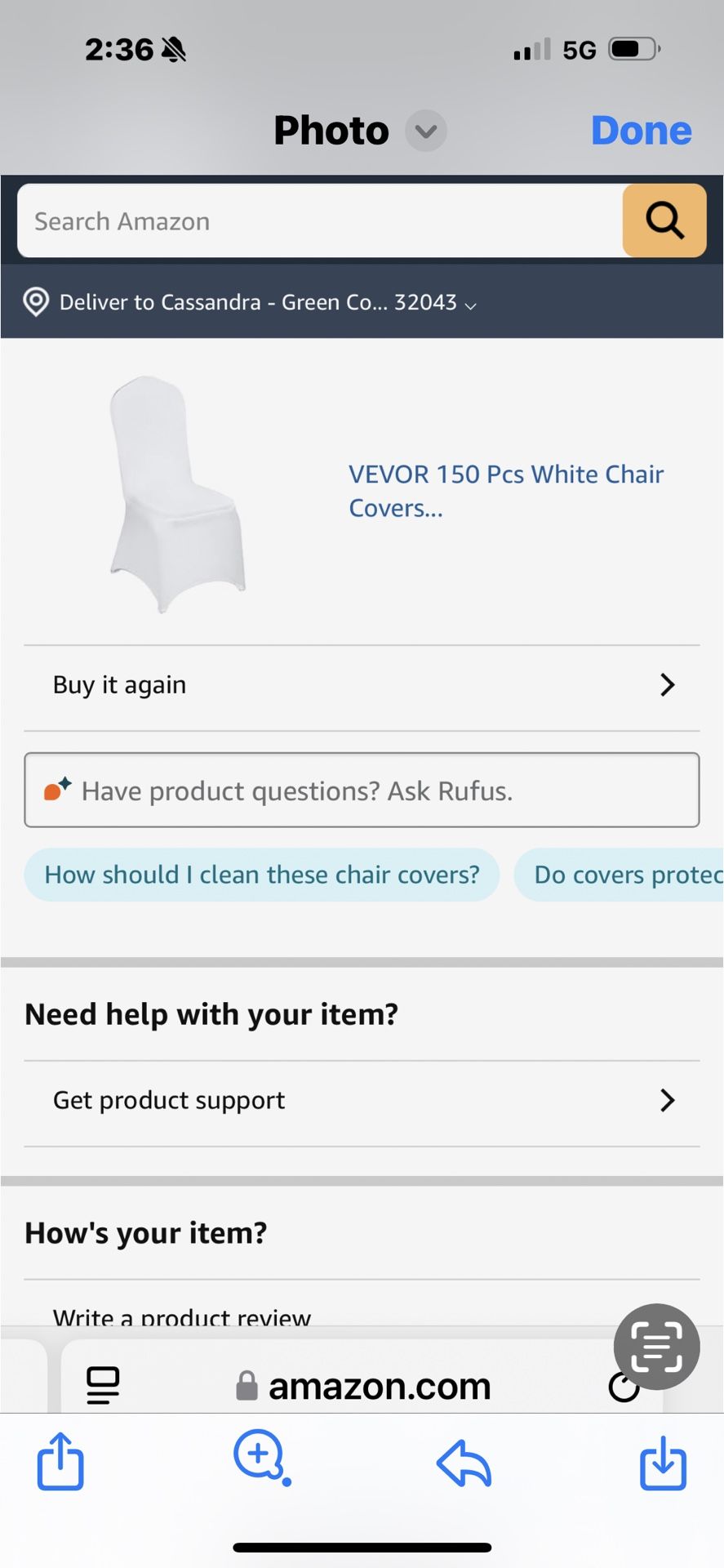 White Chair Covers Polyester
