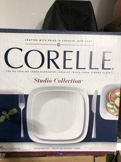 CORELLE Studio Collection 16 Piece Dish Set New In Box