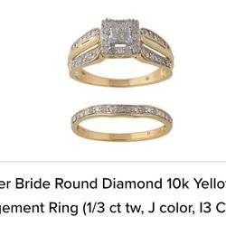 Forever Bride Engagement Ring Sz 7