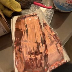 Rose Gold Foil Fringe