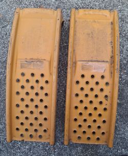 Heavy Duty Steel Car Service Ramps Pair Auto Truck Oil Change Ramps