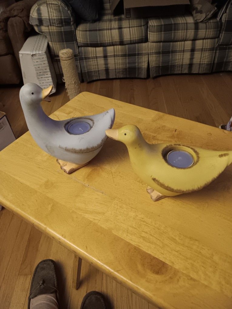 CANDLE HOLDERS - DUCK THEME