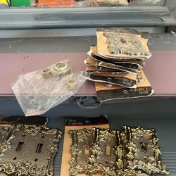 Brass Wall Outlet Covers Vintage 