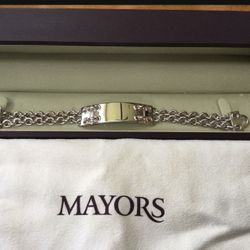 Mayors Jewelry Sterling Silver Bracelet for Men New in Box