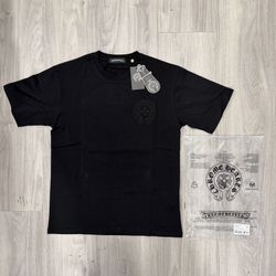 Black Embroidered CH horseshoe T-Shirt 