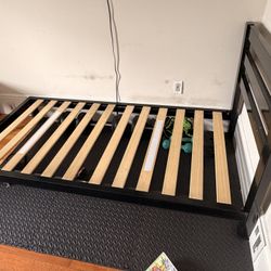 Bed Brown Metal Frame 6ftx3ft