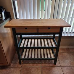 Butcher block with drawers