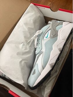 Blue white and grey huaraches