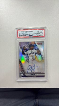 Cj Abram’s auto PSA 10