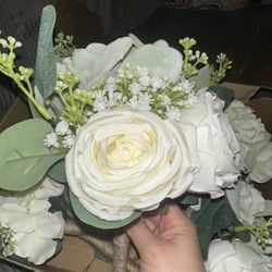 faux bridesmaid bouqets