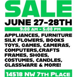 Garage sale this weekend!