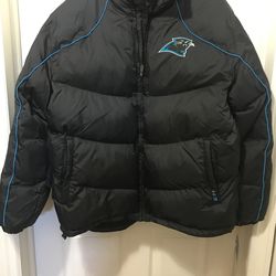 New With Tags. Mens Size Medium NFL Carolina Panthers Puffer Jacket