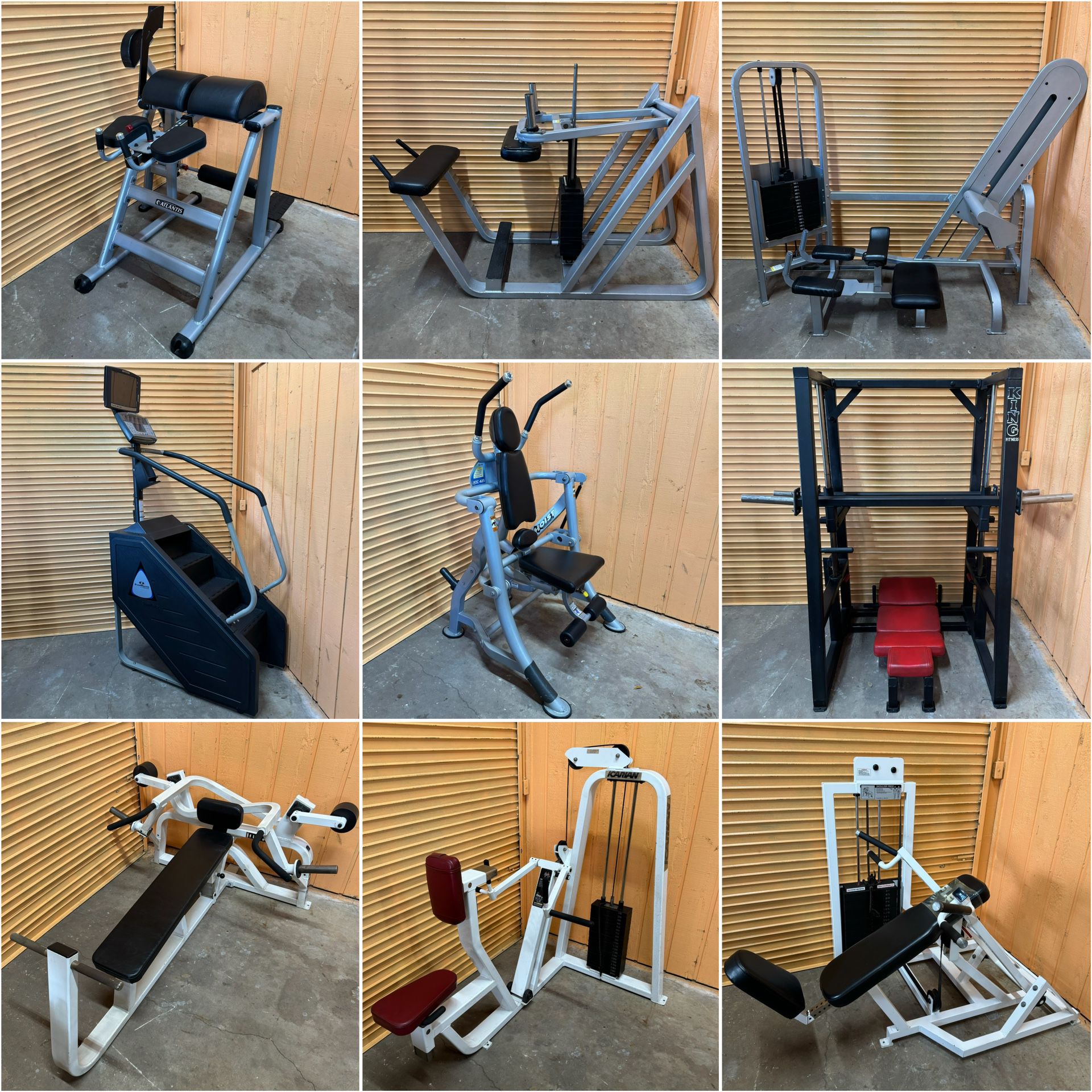 Tons Of Commercial Gym Equipment- Squat Rack, Leg Press, Weight Bench, Functional Trainer, Crossover