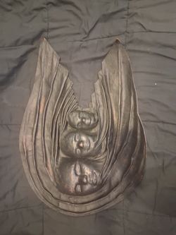 Vintage Leather Wall Art: Three Faces