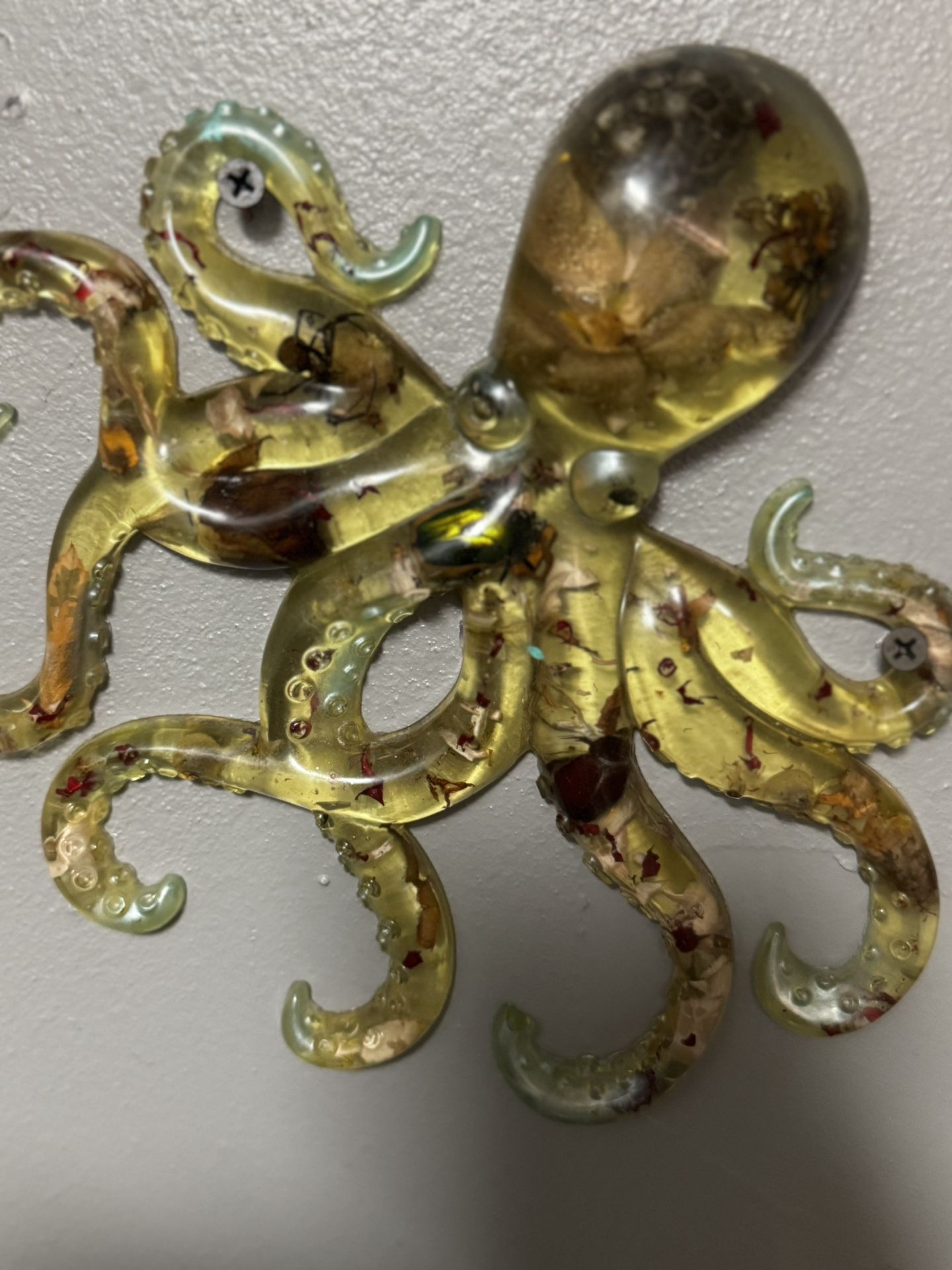 Hand Made Epoxy Resin Octopus
