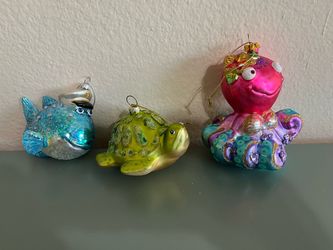 Glass Sea life Ornaments