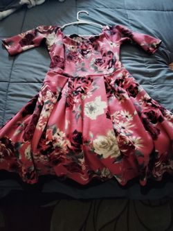 Large Floral Dress