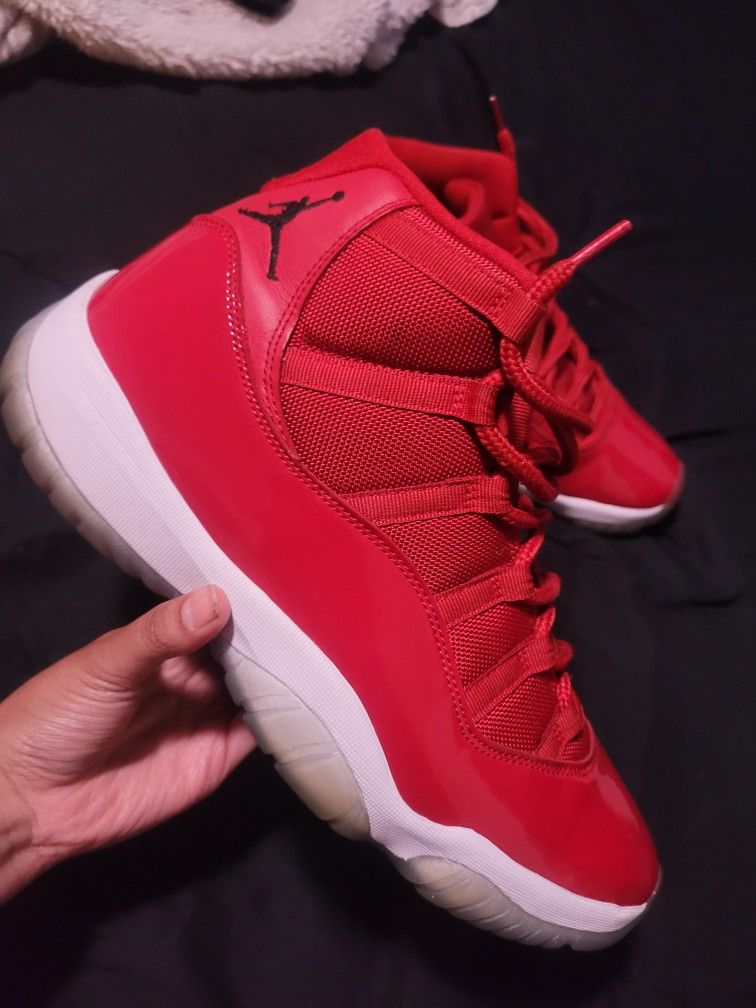 Price Drop Jordan 11 All Red Win Like 96