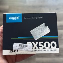 Brand new Crucial BX500 2TB 3D NAND SATA SSD