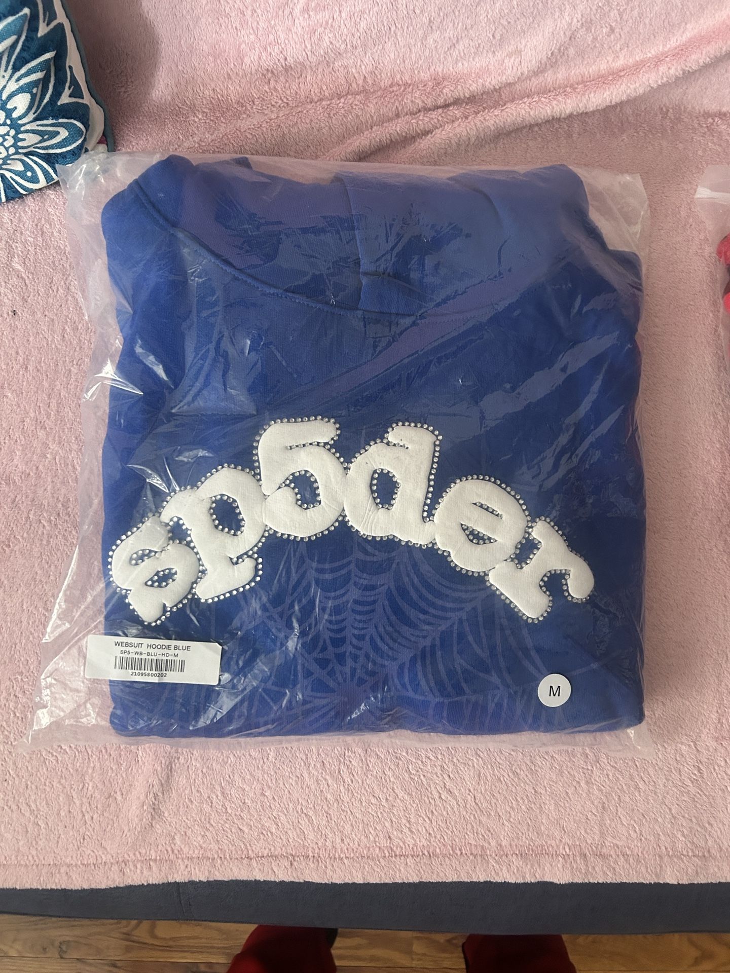 Spider Hoodie Blue Sz M