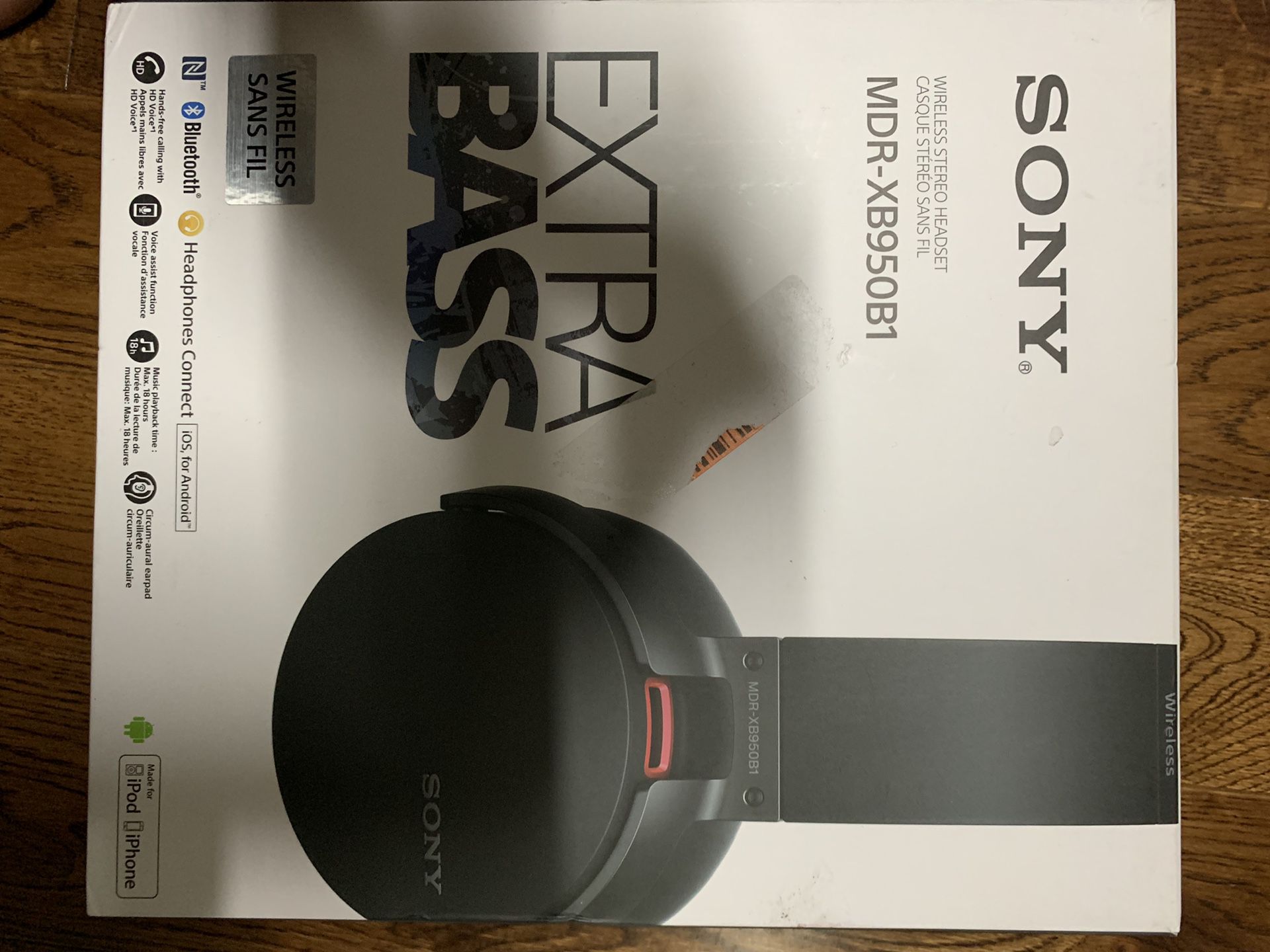 Sony MBR-XB950B1 wireless headphone