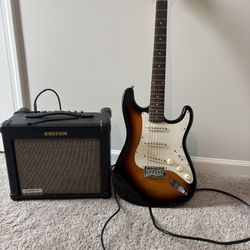 Fender Stratocaster Electric Guitar/ Amp As Well 
