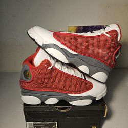 Size 4y - Red Flint Jordan 13's - $160