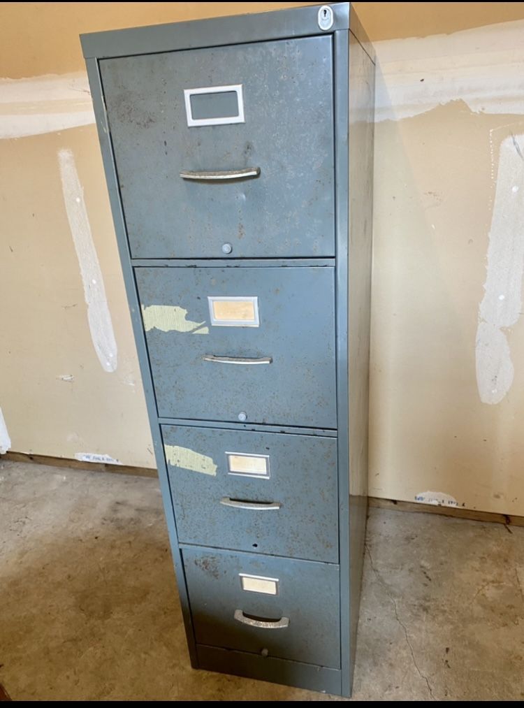 Grey Tall Filing Cabinet
