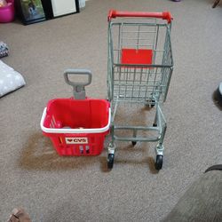 Metal Shopping Cart And Shopping Baskest For Kids