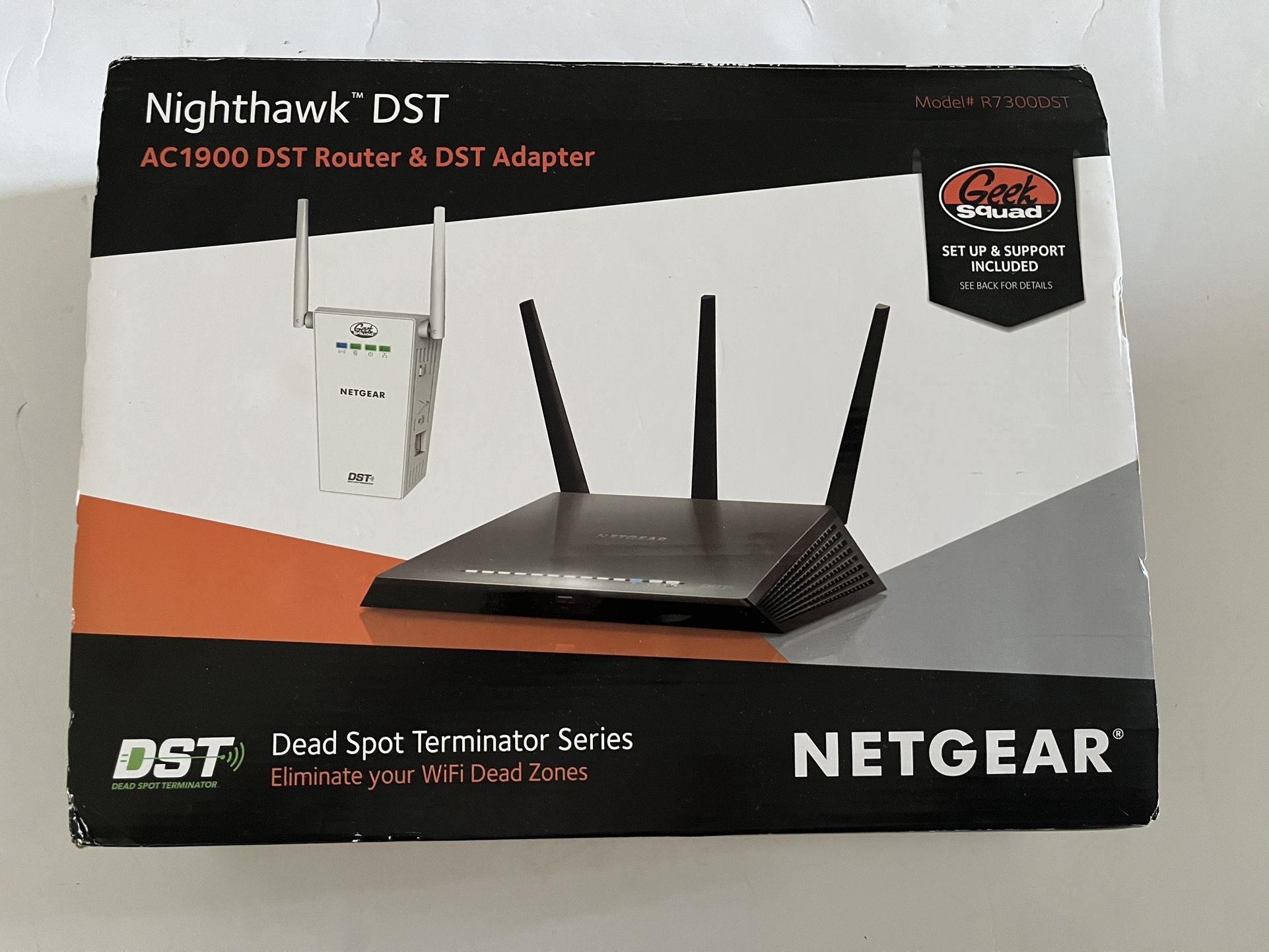 Excellent NETGEAR Nighthawk DST AC1900 DST Black Wi-Fi Router & DST Adapter