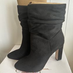 New Jessica Simpson Black Heeled Booties 