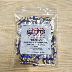 Brand New - RG-6 Coaxial Cable Compression F Connector Fitting PCT TRS-6L (50 pack)