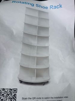 Rotating shoe rack