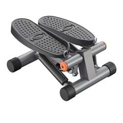 Generic Compact Hydraulic Mini Stepper with Resistance Bands, Gray