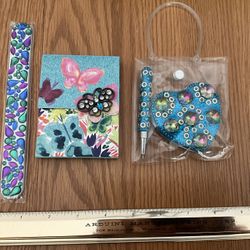 Bejeweled Note Pads/pen/nail File