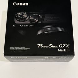 New Canon G7X Mark III Black/Black 