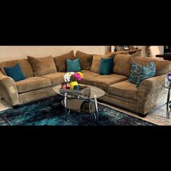 Tan Sectional 