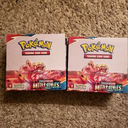 Pokemon TCG Battle Syles OPENED booster Boxes