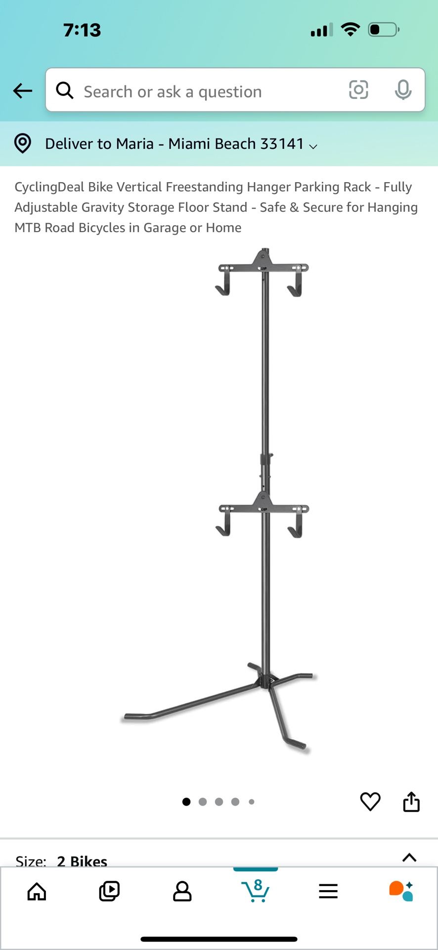 Bike Vertical Hanger Rack