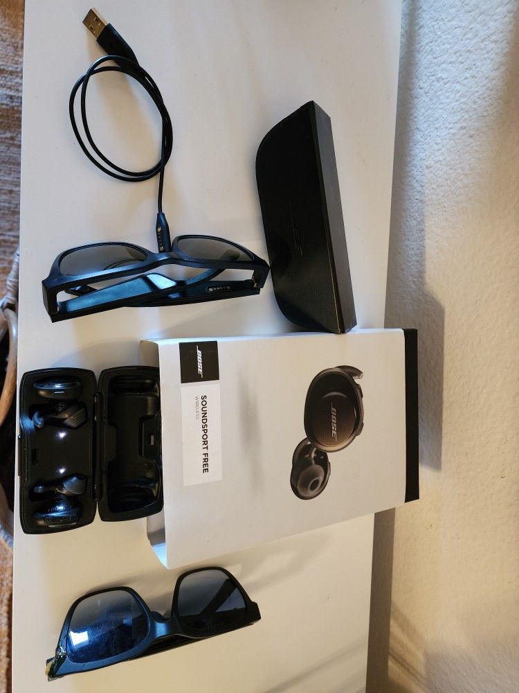 Bose Alto Frame Smart Sunglasses And Bose Soundsport Free Earphones