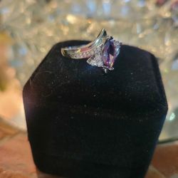 Amethyst Sterling  Ring