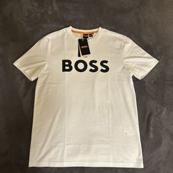 Hugo Boss Men White T-Shirt
