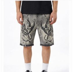 WAIMEA MEN'S CHERUBS DENIM SHORT antique blue