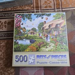 Lakeside cottage 500 piece jigsaw puzzle