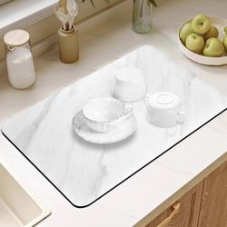 Drying Mats - Marble White