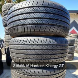 215/55/16 Hankook Kinergy GT 140$