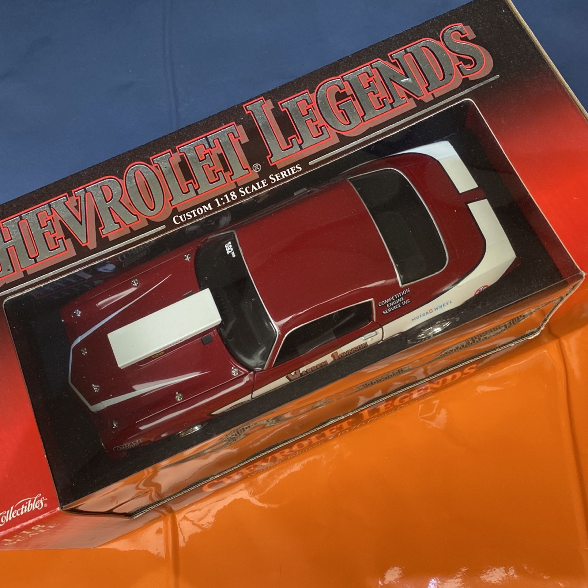 Chevrolet Legends 1970 Chevy Camaro 1/18 Scale never removed out of the box $250