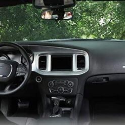 Center Console Dashboard Trim for 2015-2020 Dodge Charger  silver 5pcs