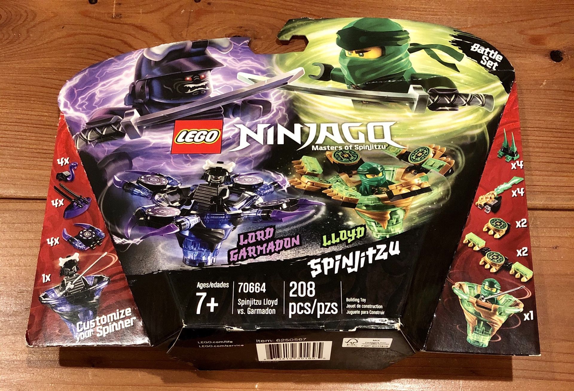 New Sealed LEGO 70664 Ninjago Spinjitzu Lloyd Lord Garmadon