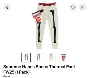 Supreme Hanes thermal pants
